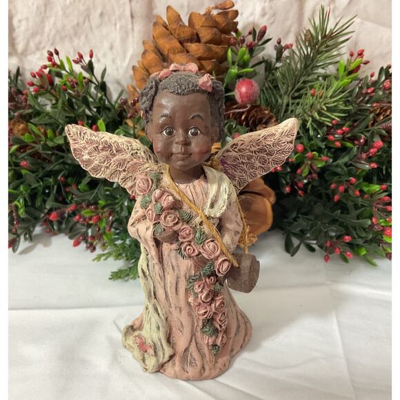 Sarah's Attic Limited Editions Angel ADORA Figurine Black Heritage Angel - Picture 1 of 6